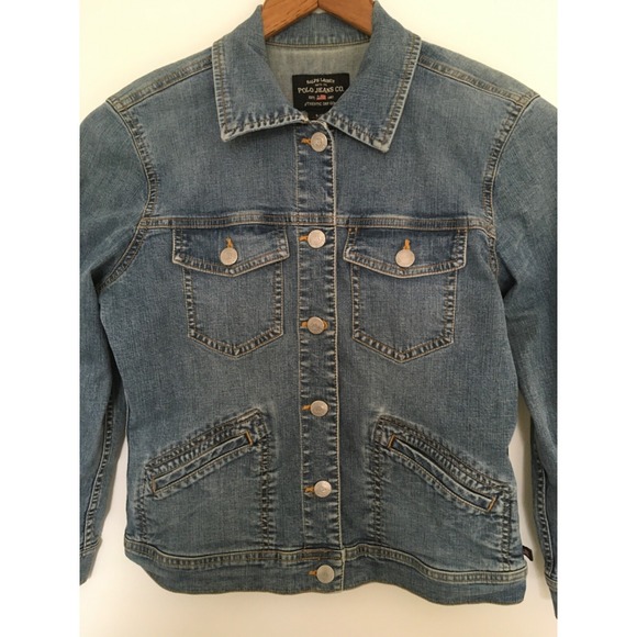 VTG Ralph Lauren Polo Jeans Co. Blue Jean Jacket Womens Sz S Cowboy Rodeo Y2K - Picture 7 of 16